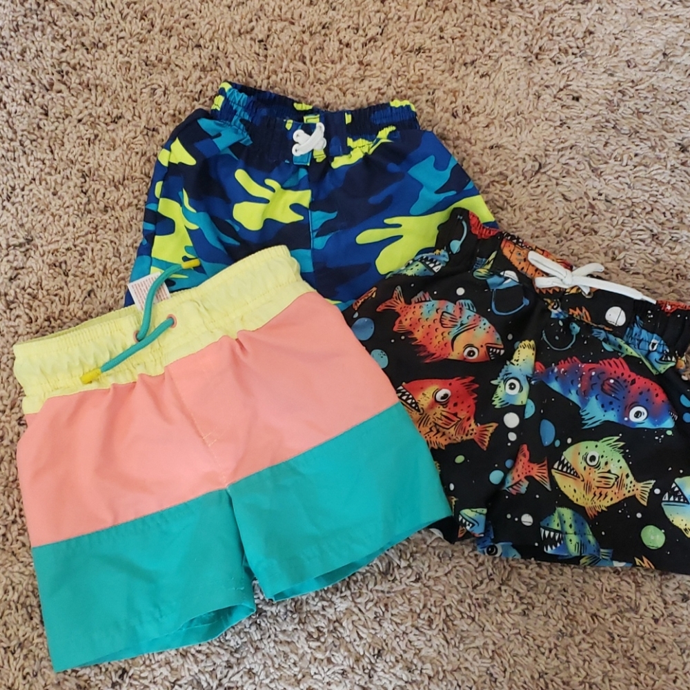 Lot of 12 month swim trunks